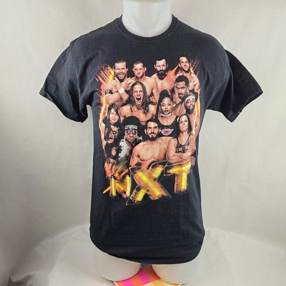 NXT T Shirt Mens Medium Black Graphic Tee Wrestling Live Show Short Sleeve Crew - Picture 1 of 6
